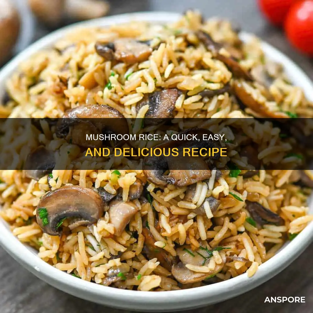 how to prepare mushroom rice