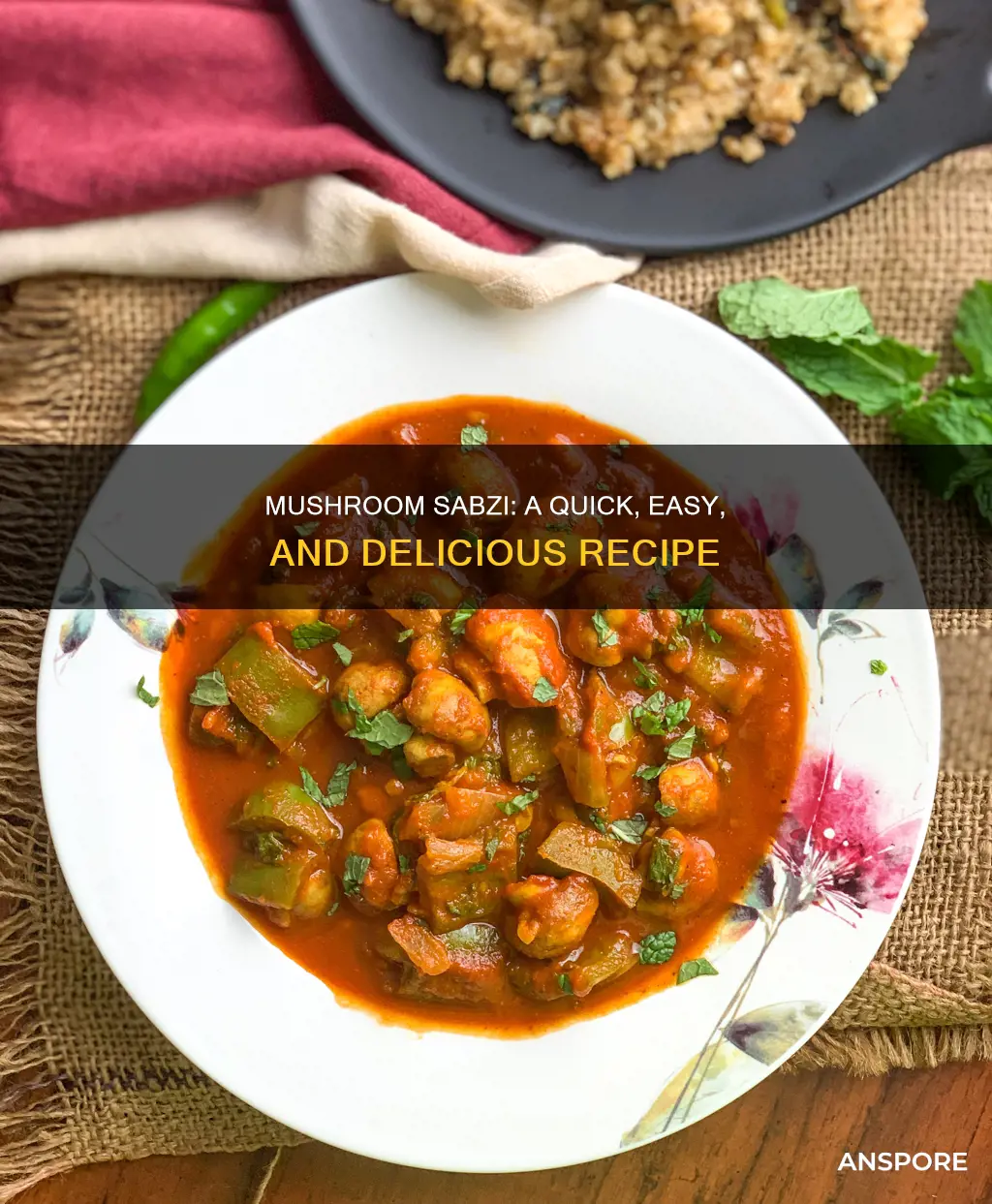 how to prepare mushroom sabzi