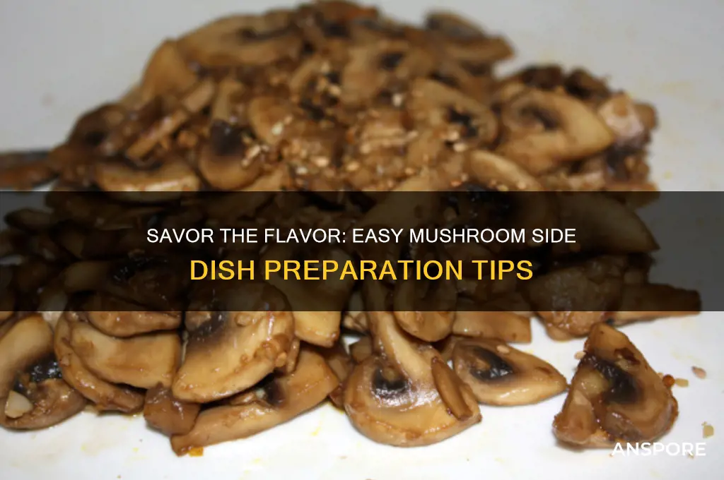 how to prepare mushrooms as a side dish