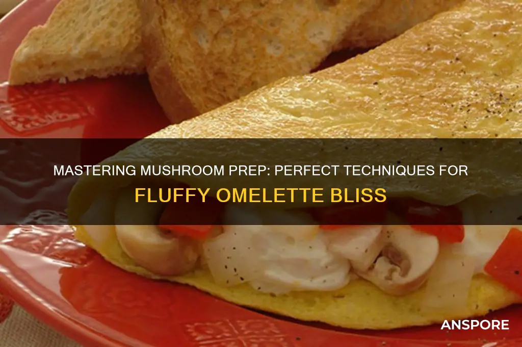 how to prepare mushrooms for an omelette