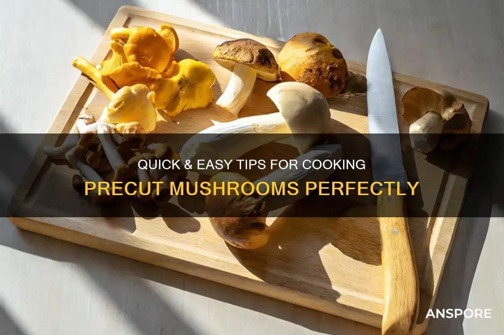 how to prepare mushrooms that are precut