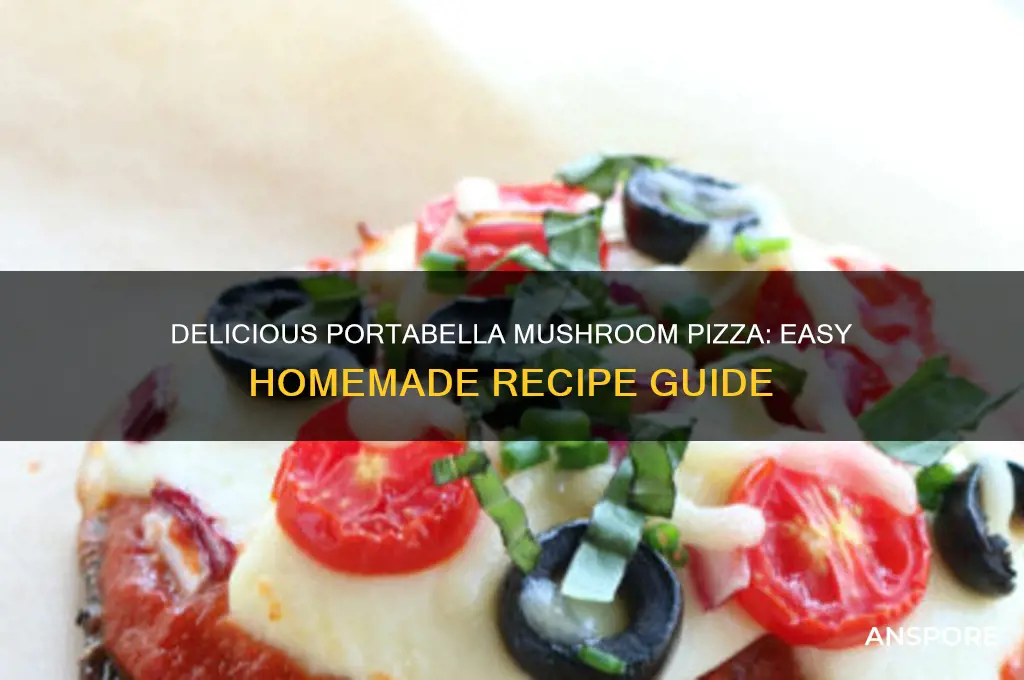 how to prepare portabella mushroom pizza