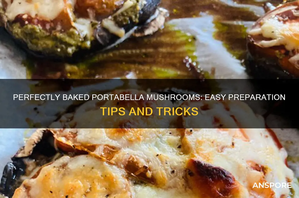how to prepare portabella mushrooms baking