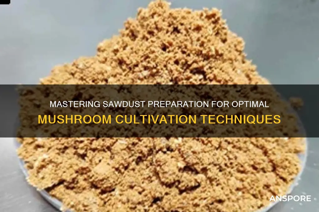 how to prepare sawdust for mushrooms