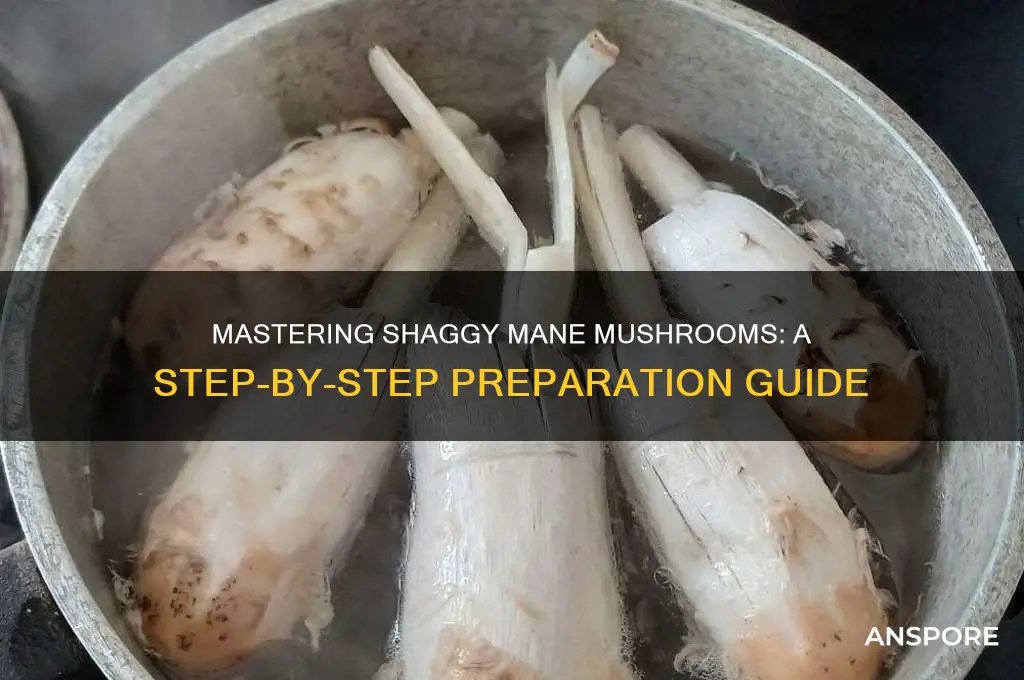 how to prepare shaggy mane mushrooms