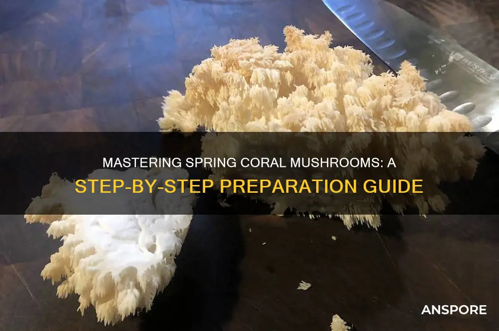 how to prepare spring coral mushrooms