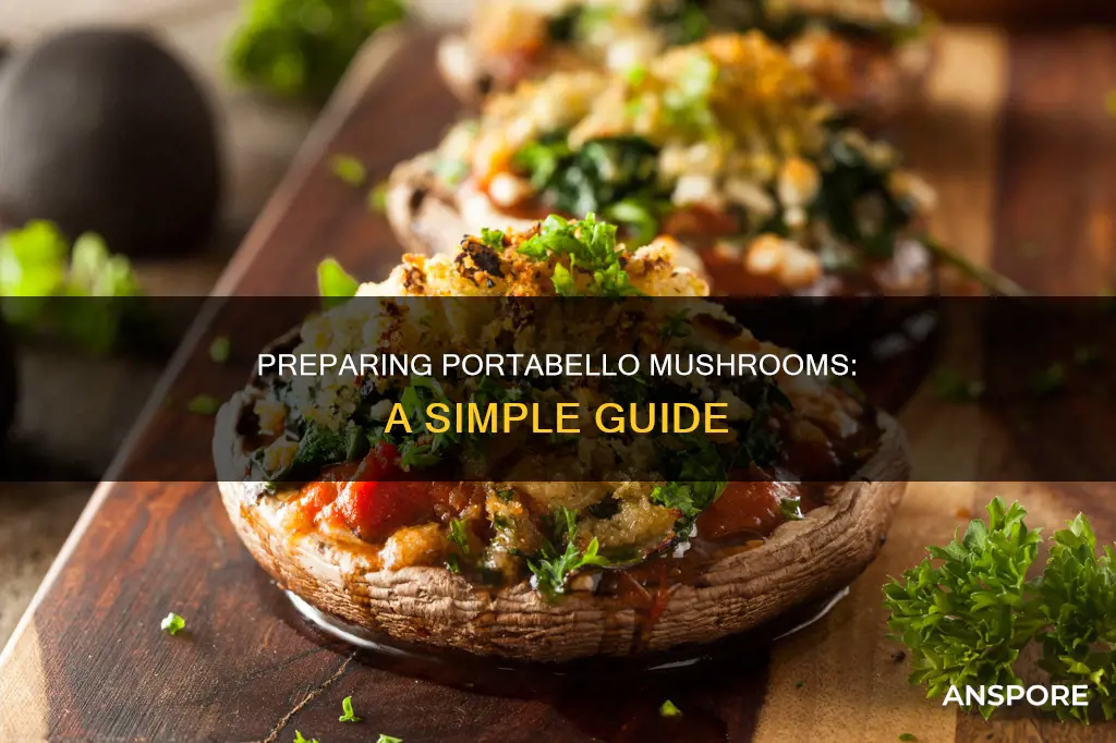 how to prerare portabello mushrooms