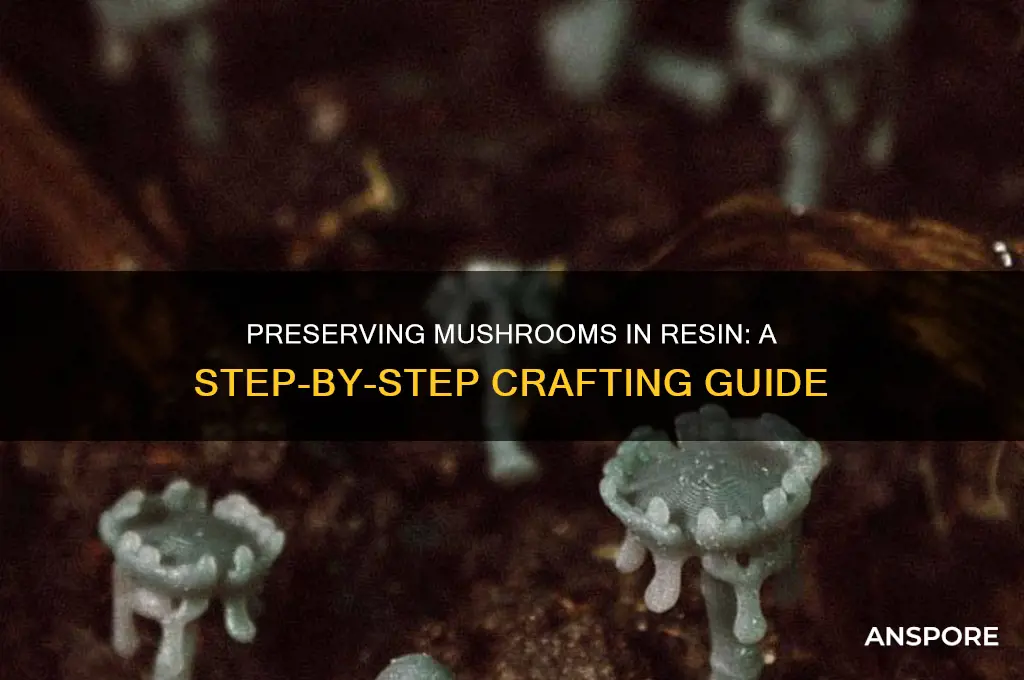 how to preserve a mushroom in resin