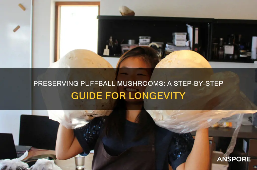how to preserve a puffball mushroom