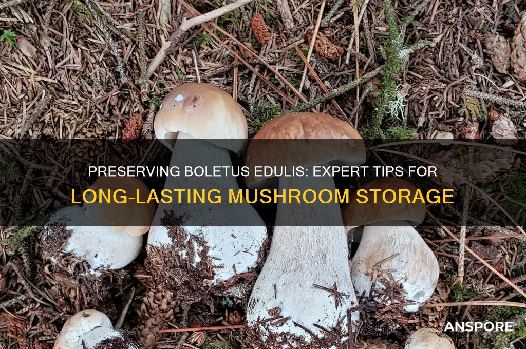 how to preserve boletus edulis mushrooms