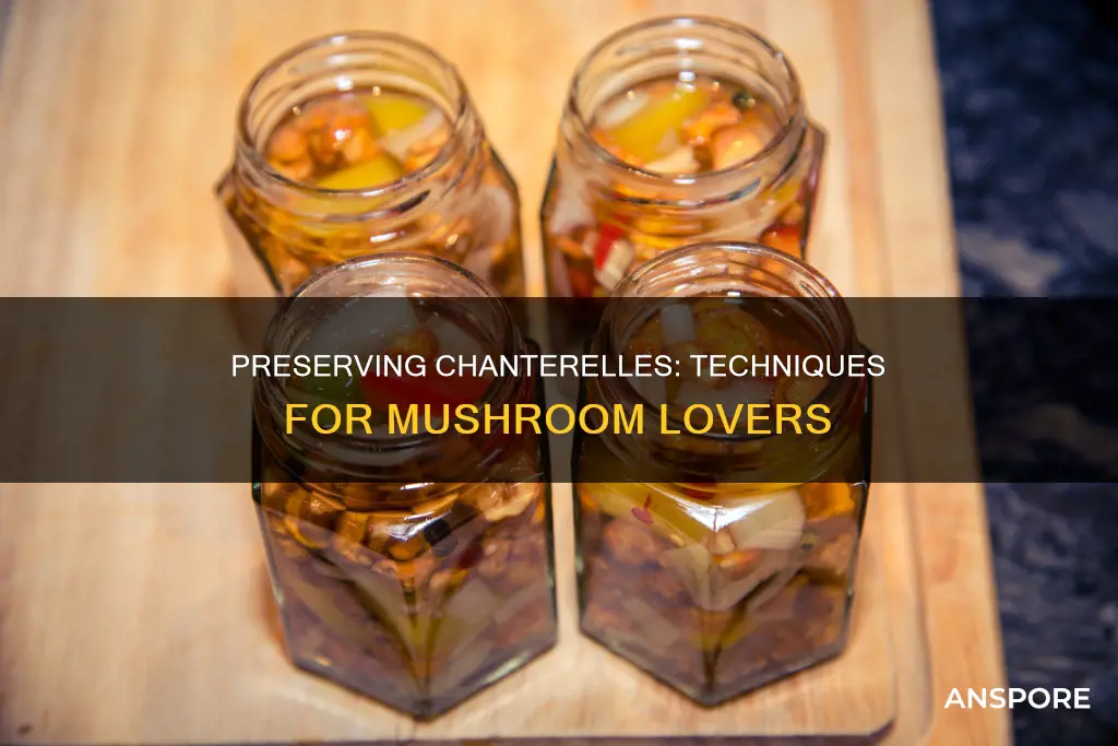 how to preserve chanterelles mushrooms