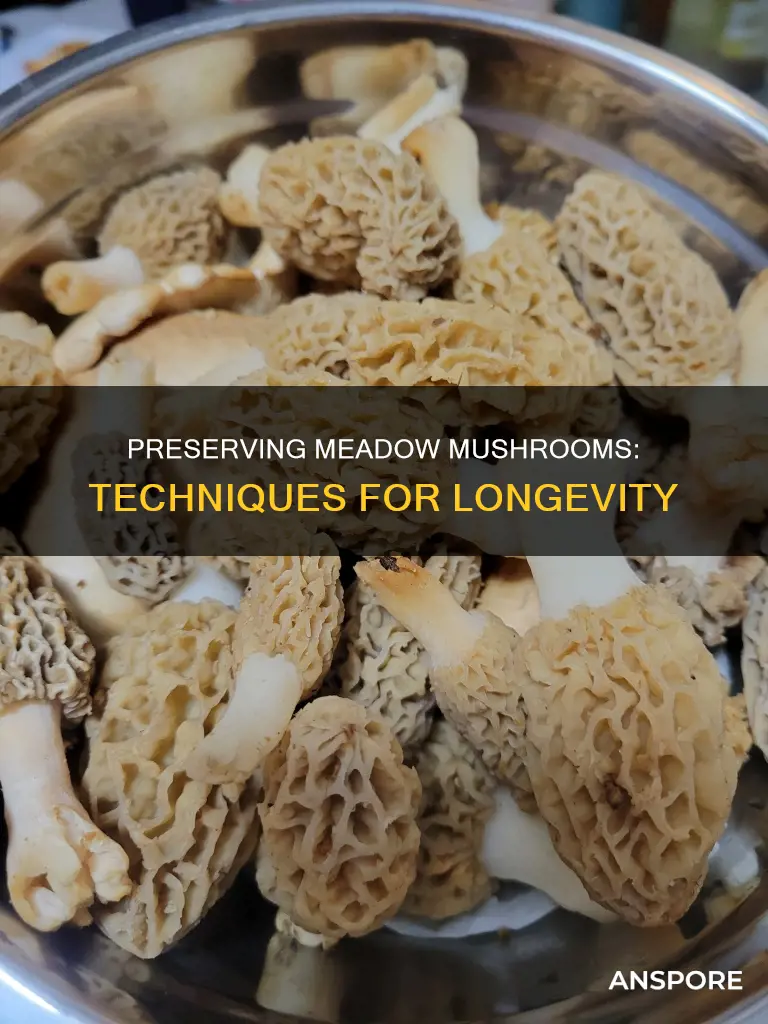 how to preserve meadow mushrooms