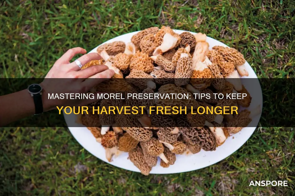 how to preserve morel mushroom