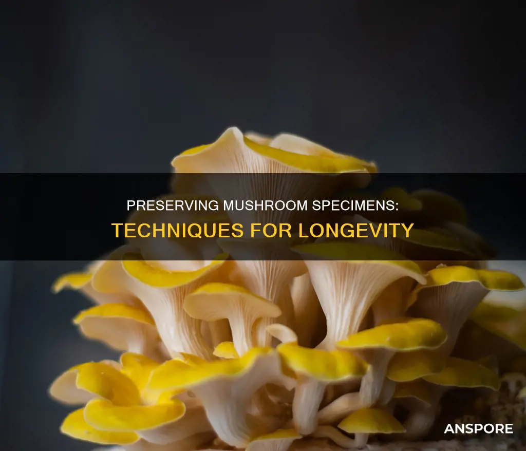 how to preserve mushroom specimens