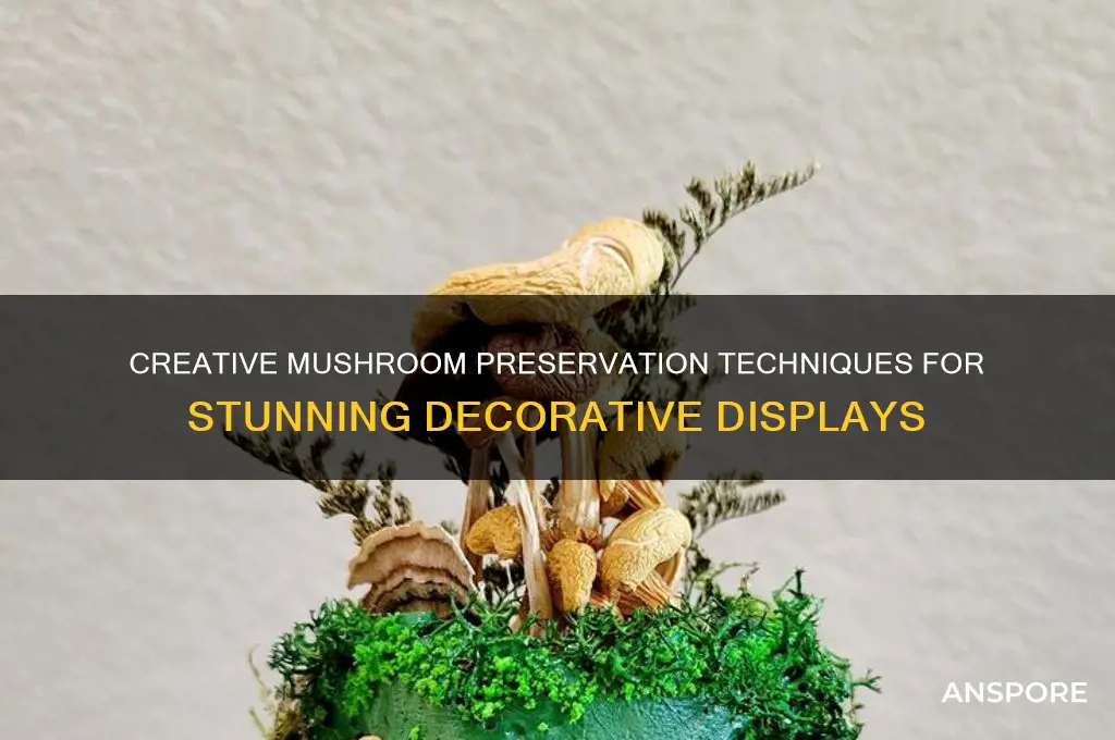 how to preserve mushrooms for decoration