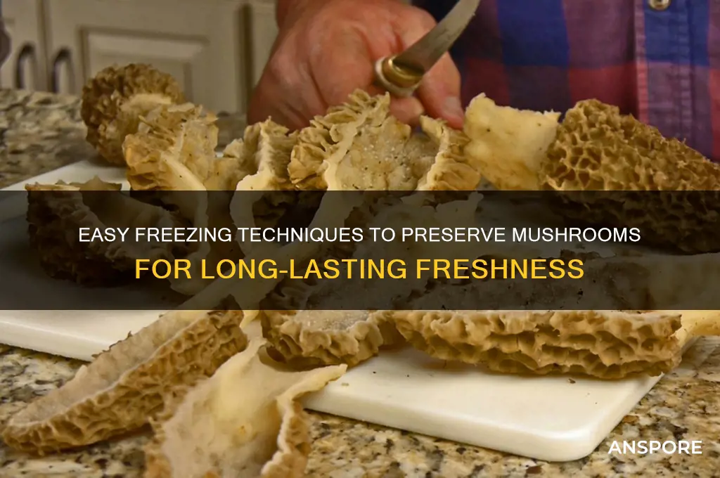 how to preserve mushrooms in freezee