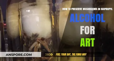 Preserving Mushrooms in Isopropyl Alcohol for Artistic Creations
