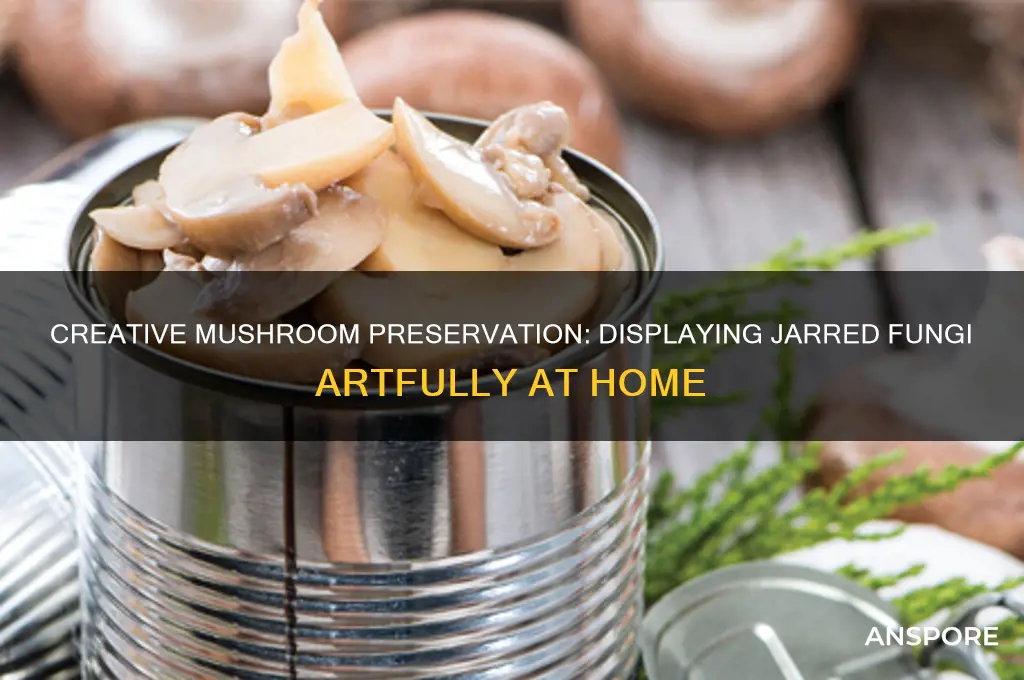 how to preserve mushrooms in jars for display