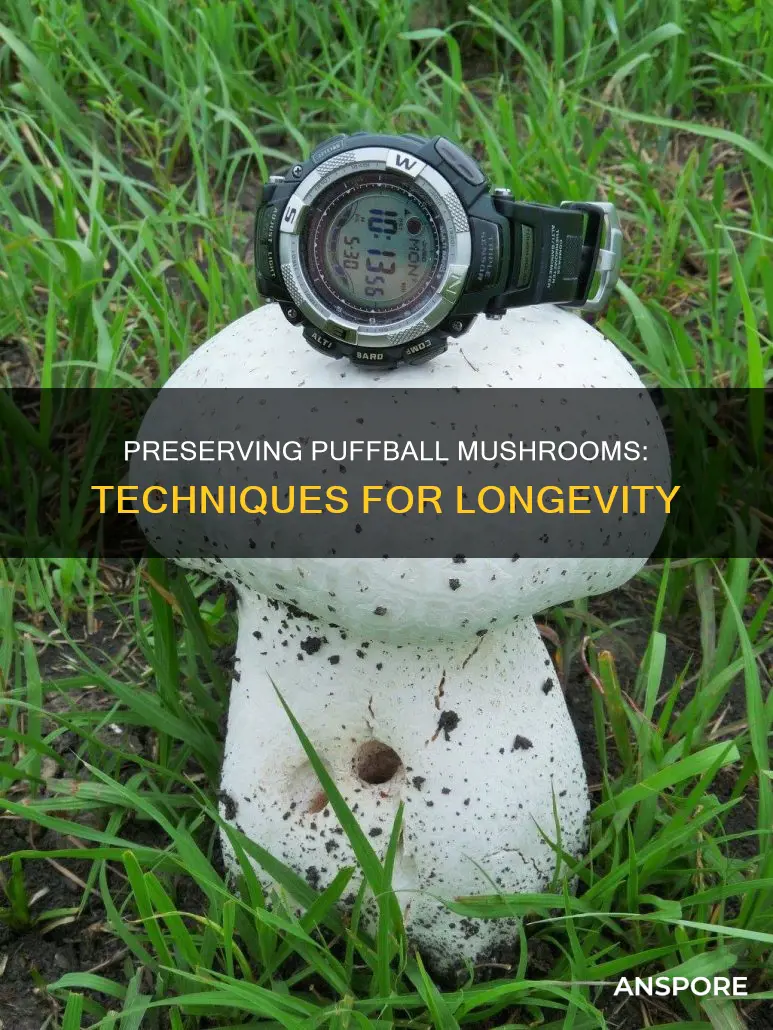 how to preserve puffball mushrooms