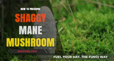 Preserving Shaggy Mane Mushrooms: Tips for Freshness and Flavor Retention