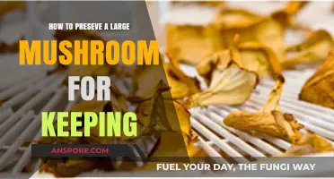 Preserving Large Mushrooms: A Step-by-Step Guide for Long-Term Storage