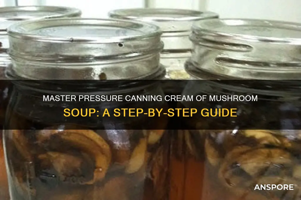 how to pressure can cream of mushroom soup