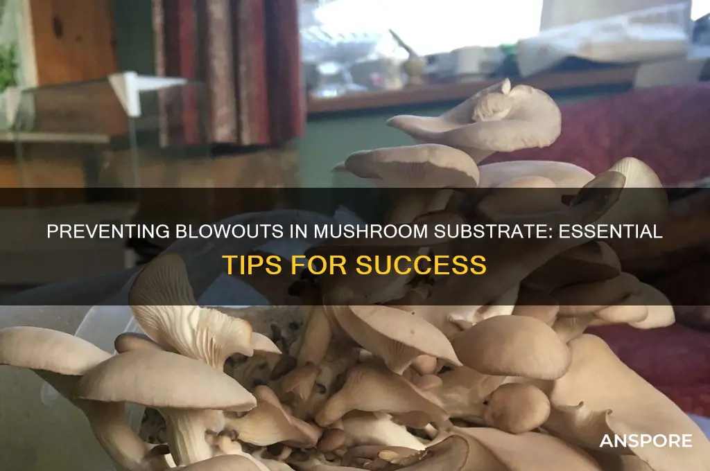 how to prevent blow outs mushroom subsrate