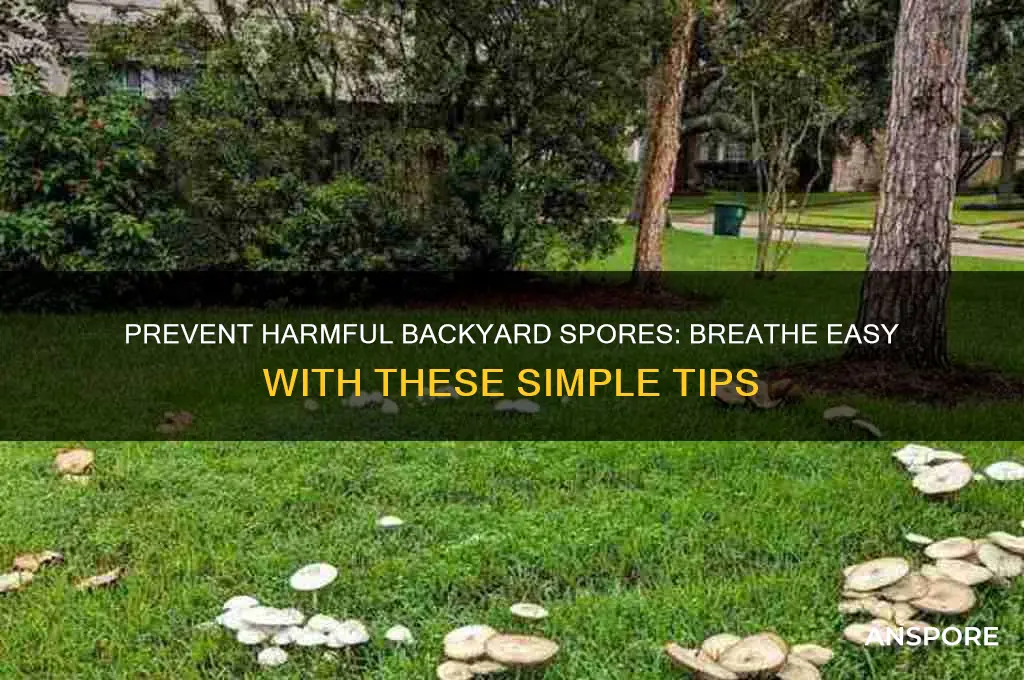how to prevent breathing harmful backyard spores