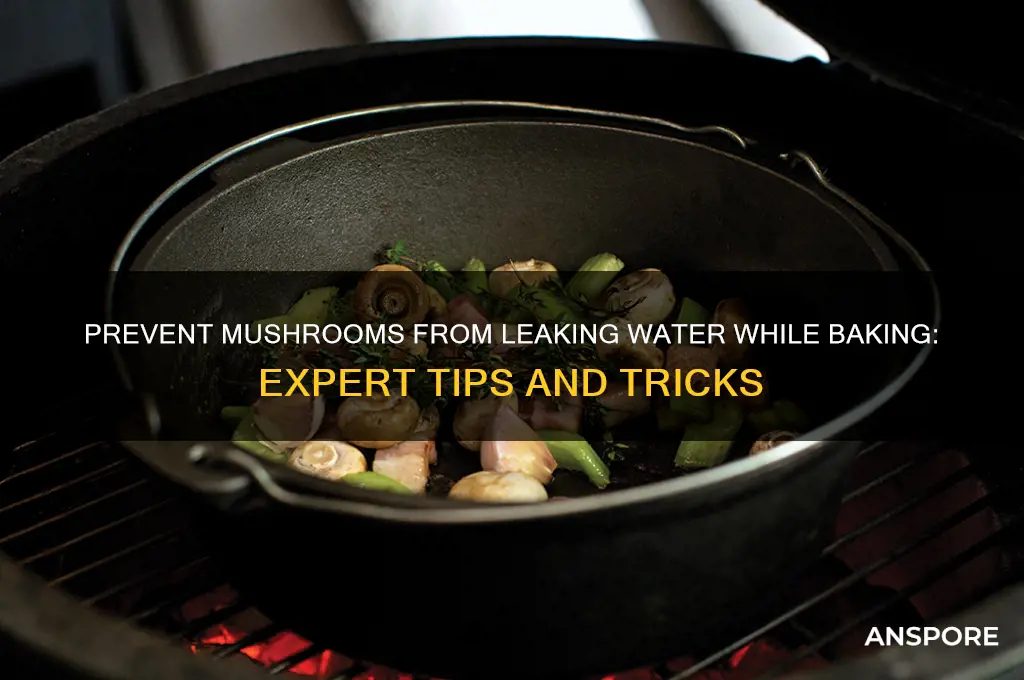 how to prevent mushrooms from leaking waterwhen baking them