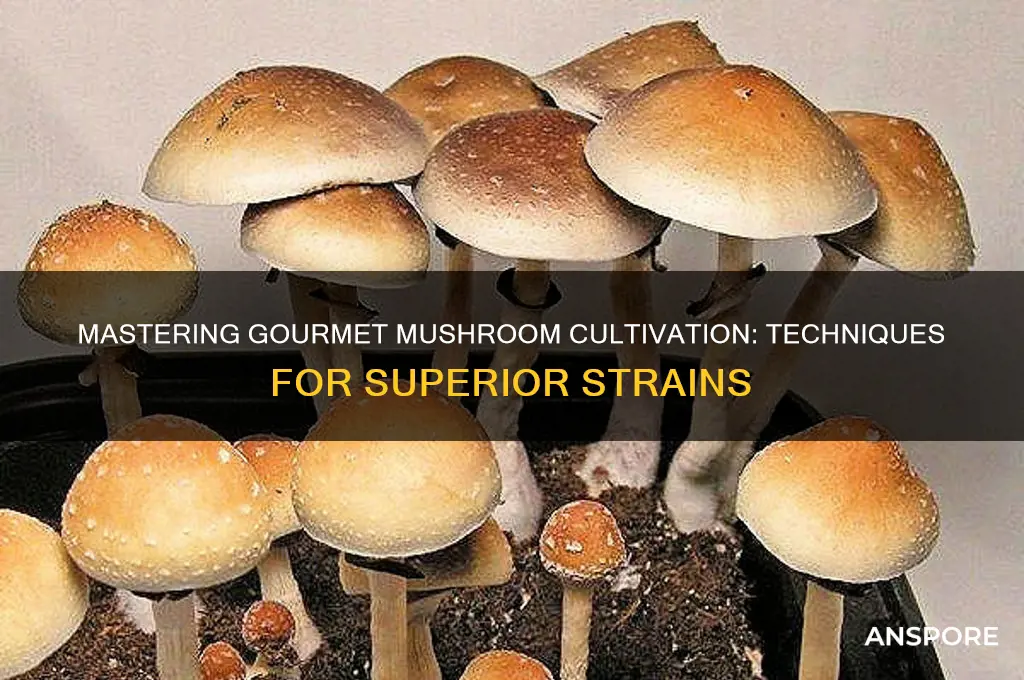 how to produce better strains of gourmet mushrooms