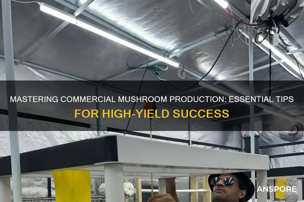 how to produce mushrooms for commercial