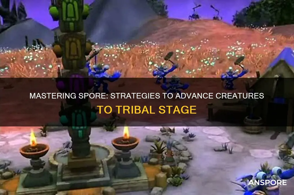 how to promote a creature to tribal stage in spore
