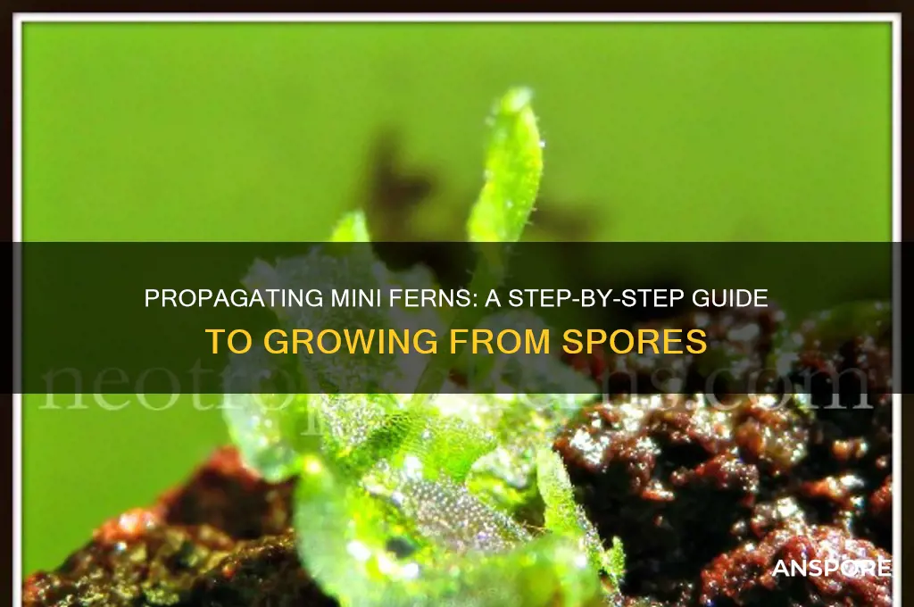how to propagate mini ferns from spores