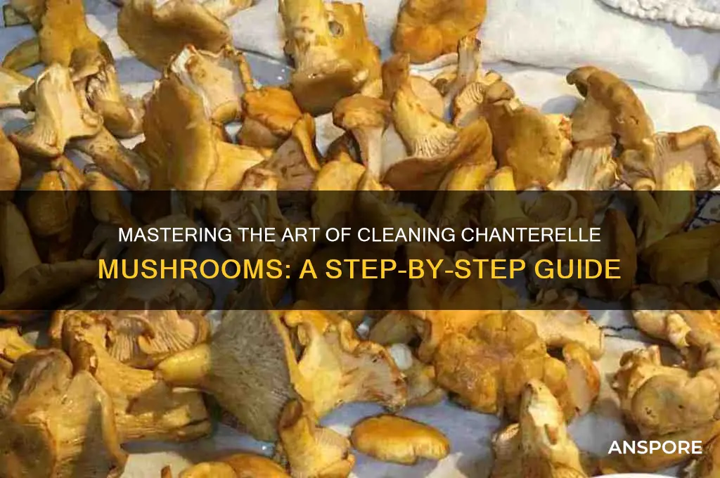 how to properly clean chanterelle mushrooms