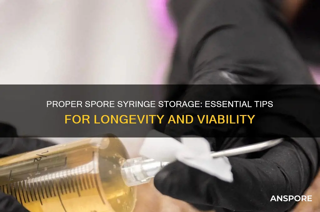 how to properly store a spore syringe