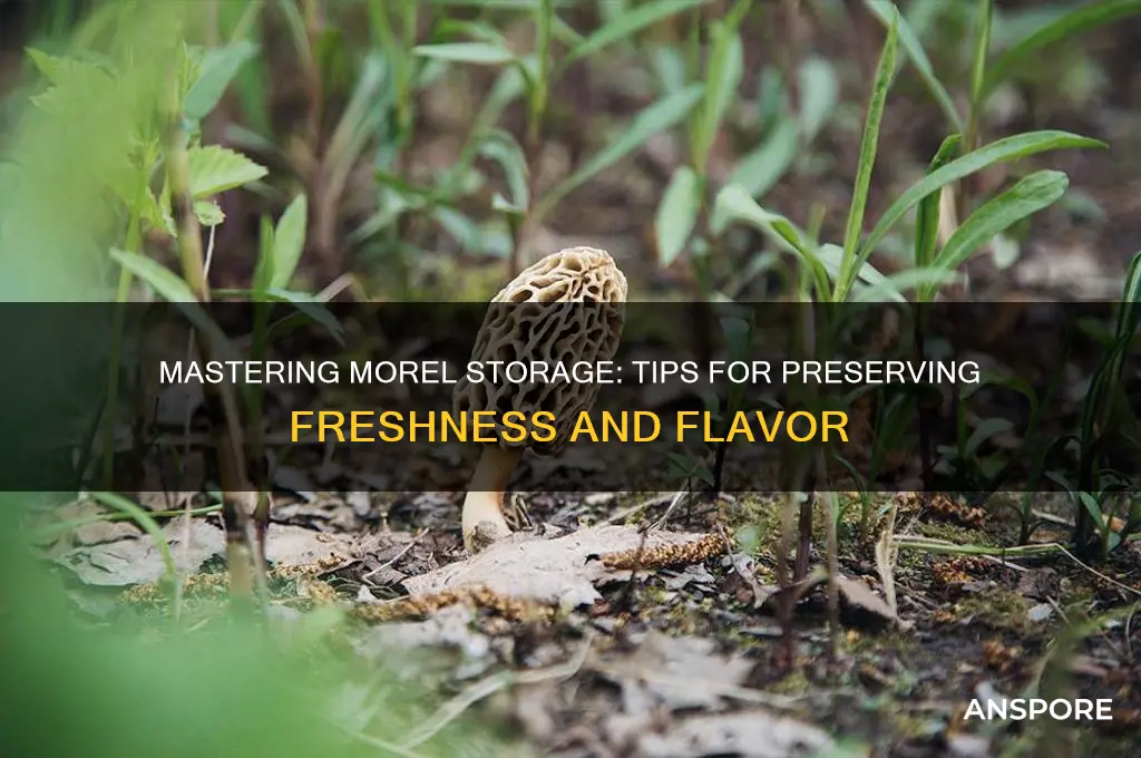 how to properly store morel mushrooms