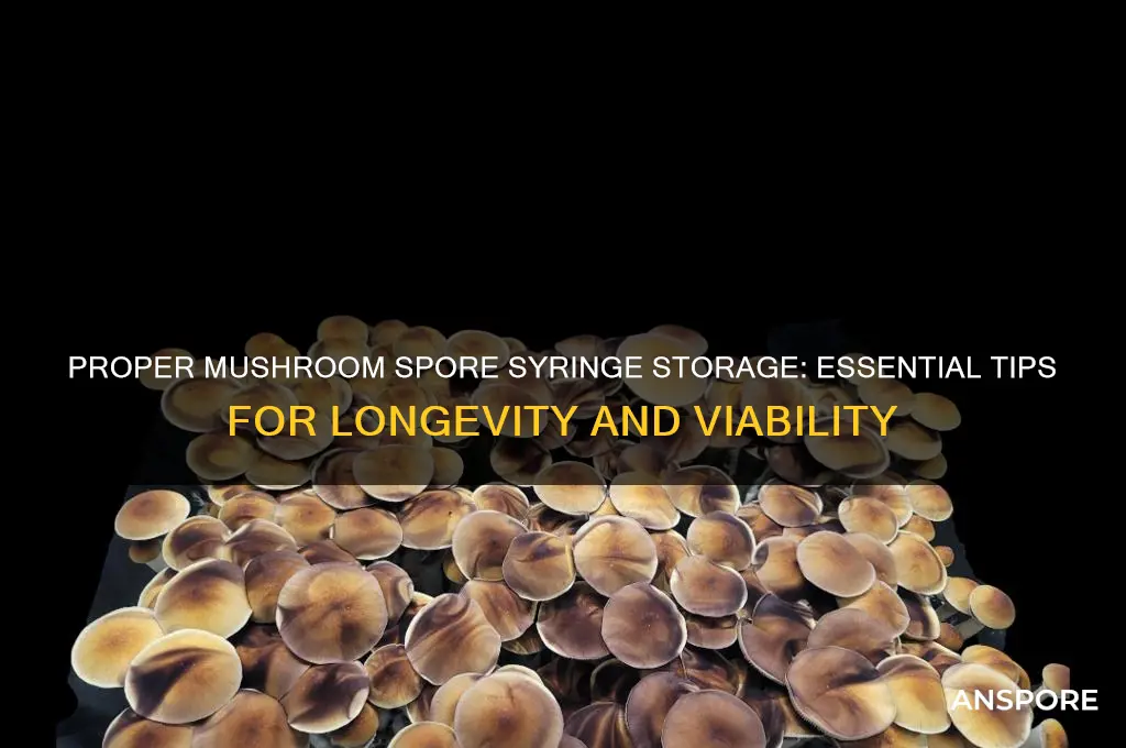 how to properly store mushroom spore syringes