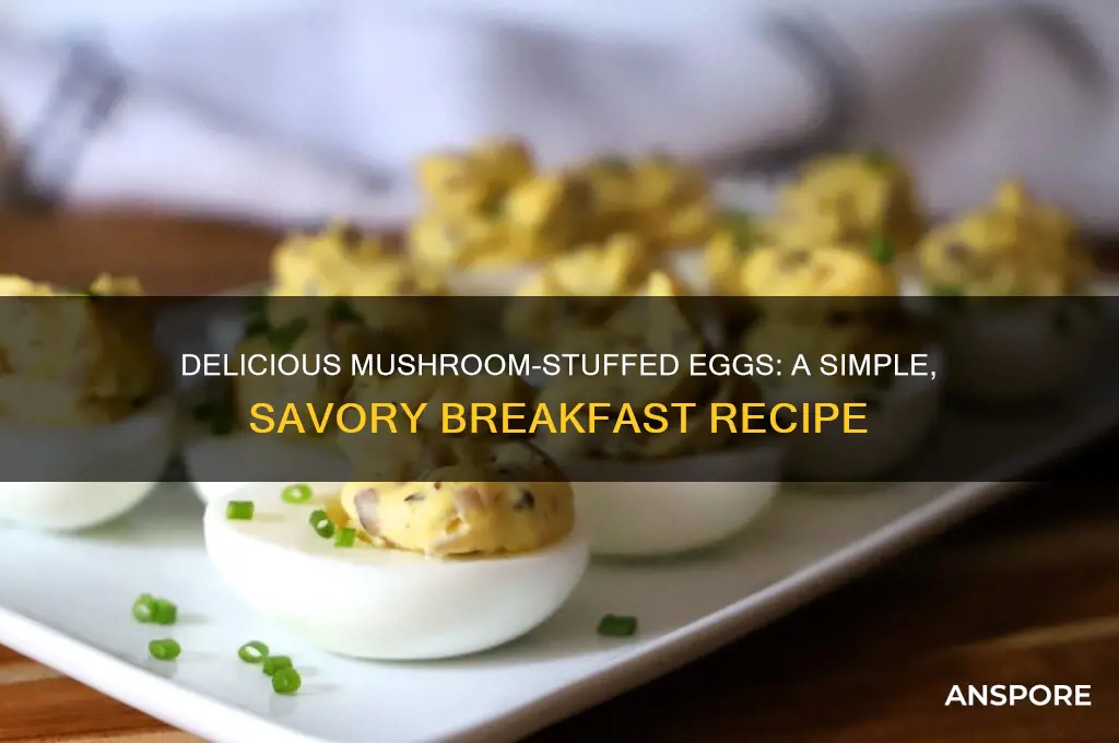 how to put mushrooms in eggs