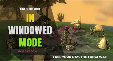 How to Launch Spore in Windowed Mode: A Simple Guide