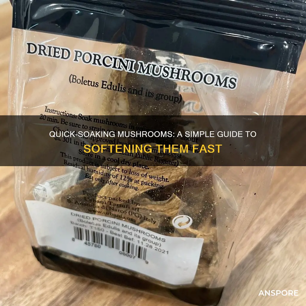 how to quick soak mushroom