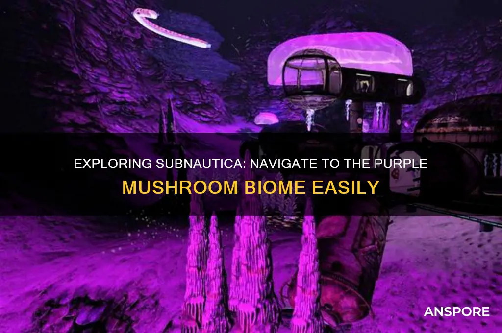 how to reach the purple mushroom biome subnautica