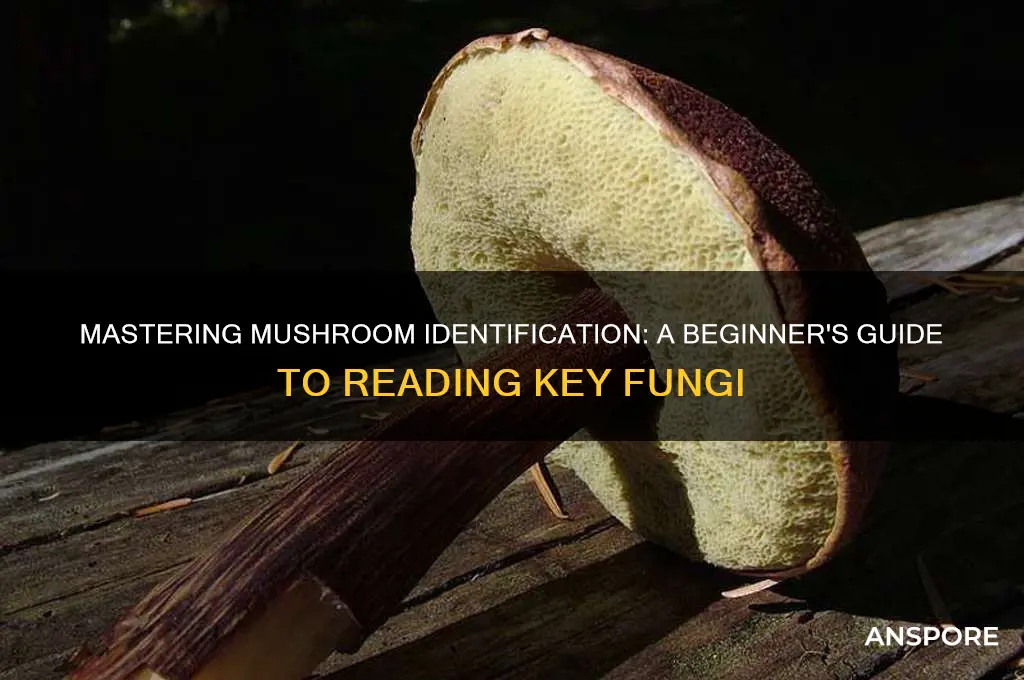 how to read a key mushrooms
