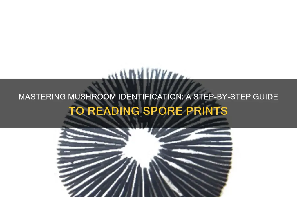 how to read a mushroom spore print