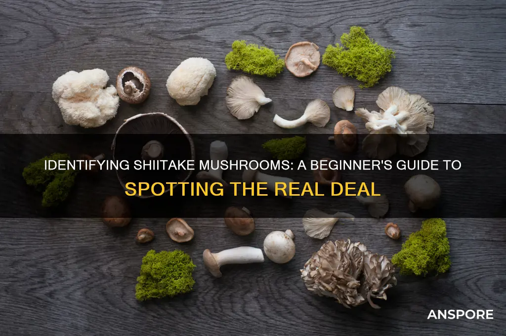 how to recognize a shitake mushroom