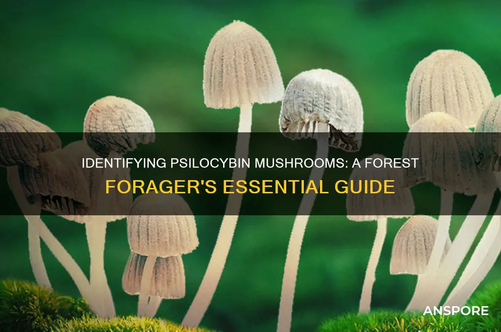 how to recognize psilocybin mushrooms in the forest
