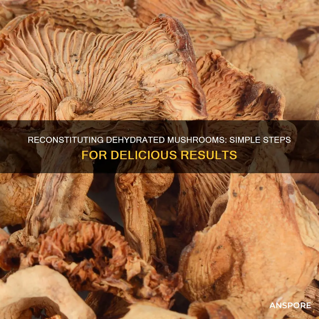 how to reconstitute dehydrated mushrooms