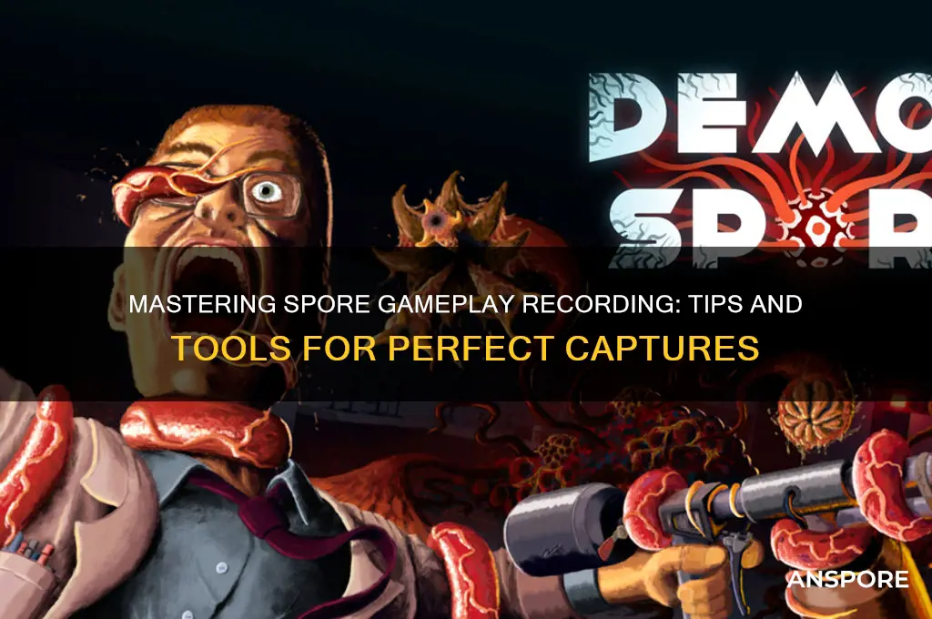 how to record when your playing spore