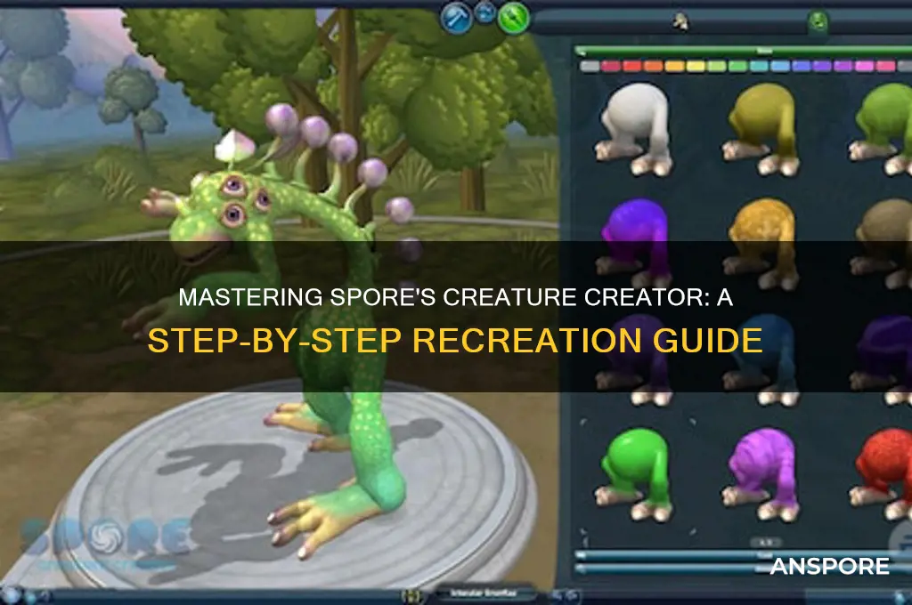 how to recreate spores creature creator