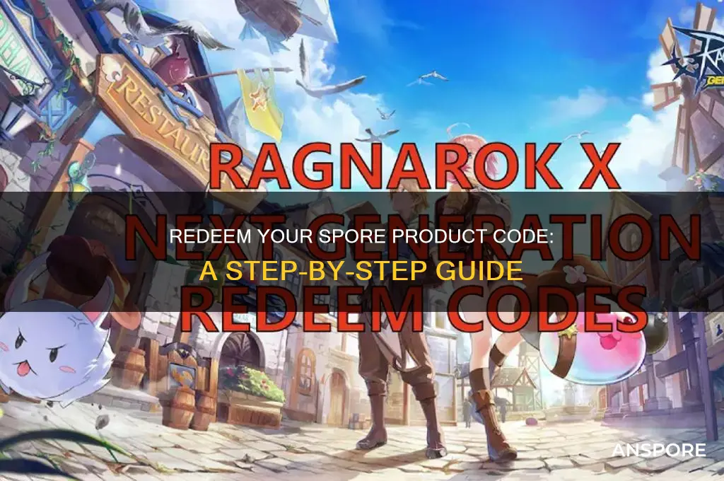 how to redeem product code for spore