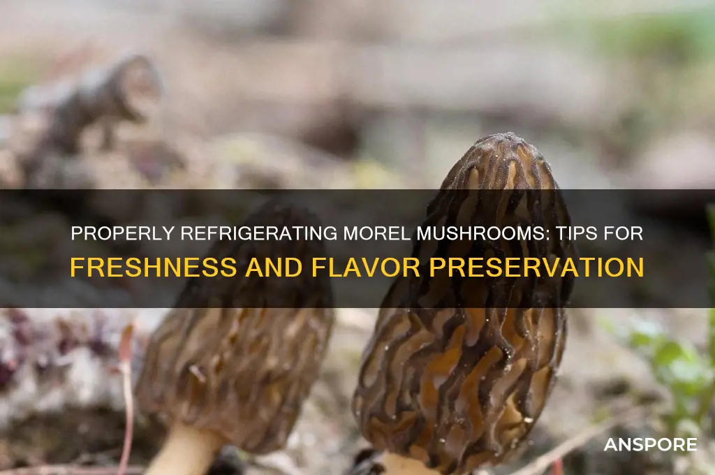 how to refrigerate morel mushrooms